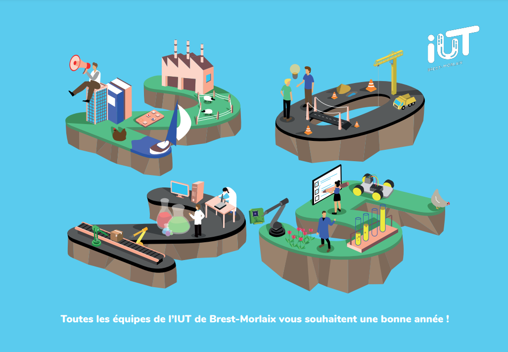 Carte de voeux IUT Brest 2025